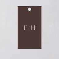 Minimalist Accent Leaf Favor Gift Tags Linen Signature