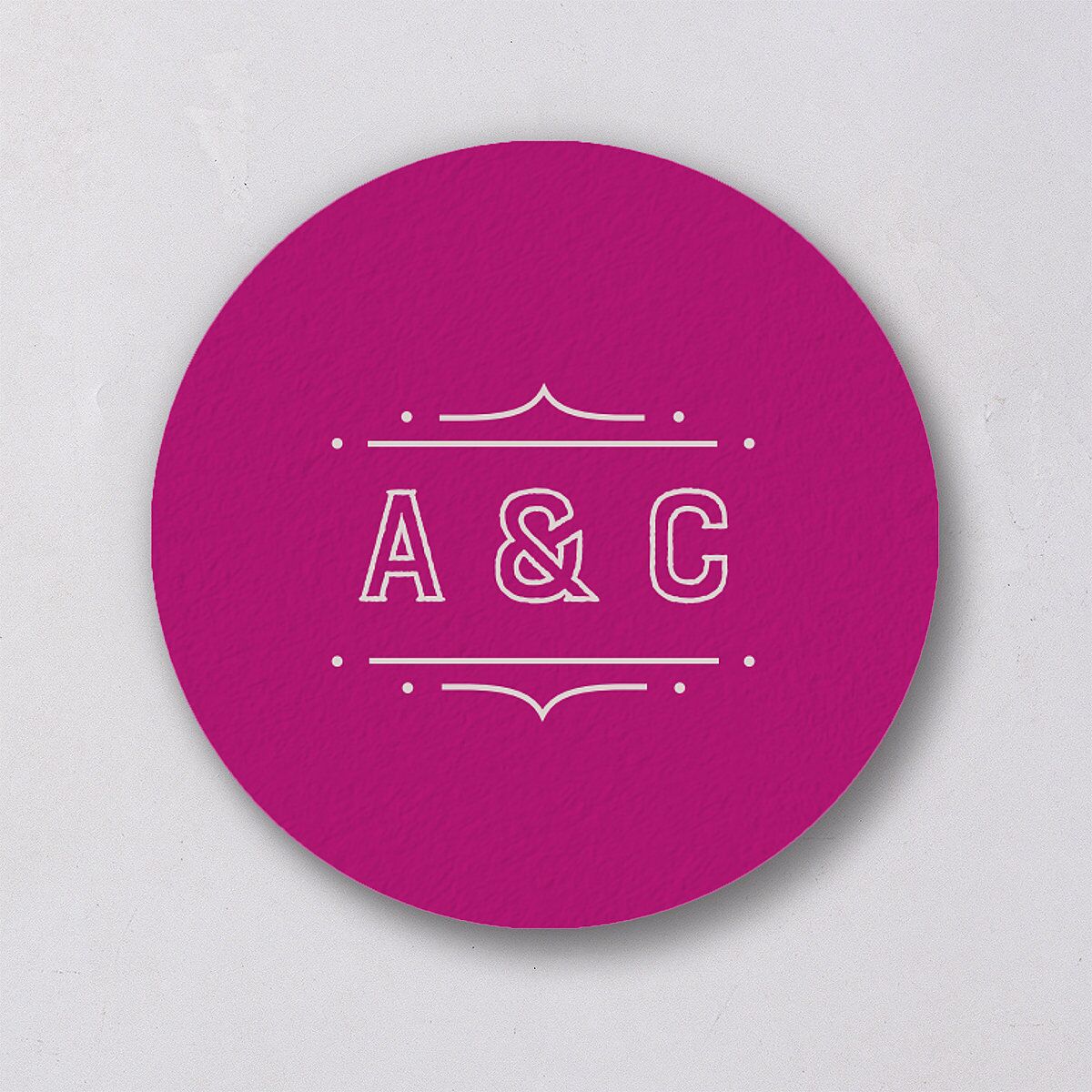 Iconic Beach Wedding Stickers Tangerine