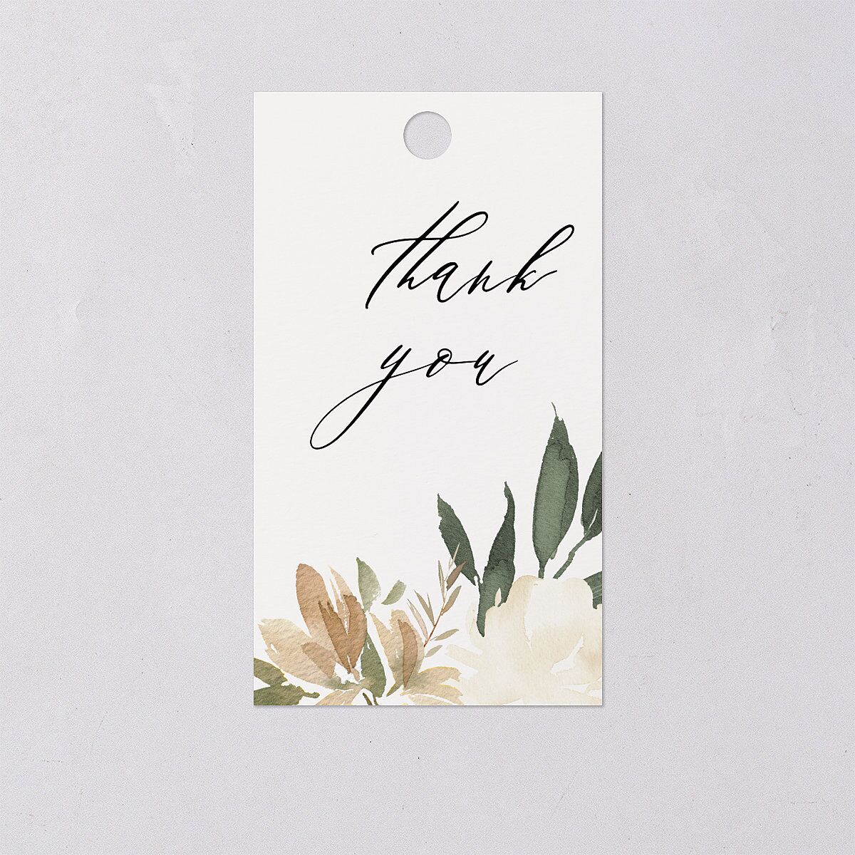 Neutral Greenery Favor Gift Tags Thyme Signature