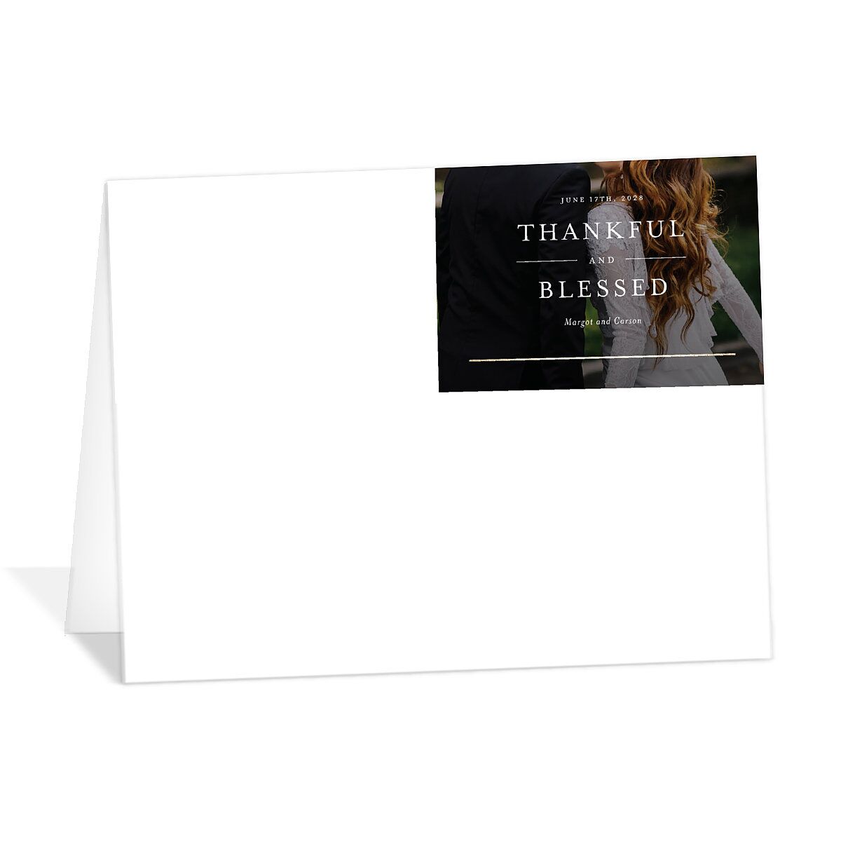 Southern Oak Tree Foil Thank You Cards