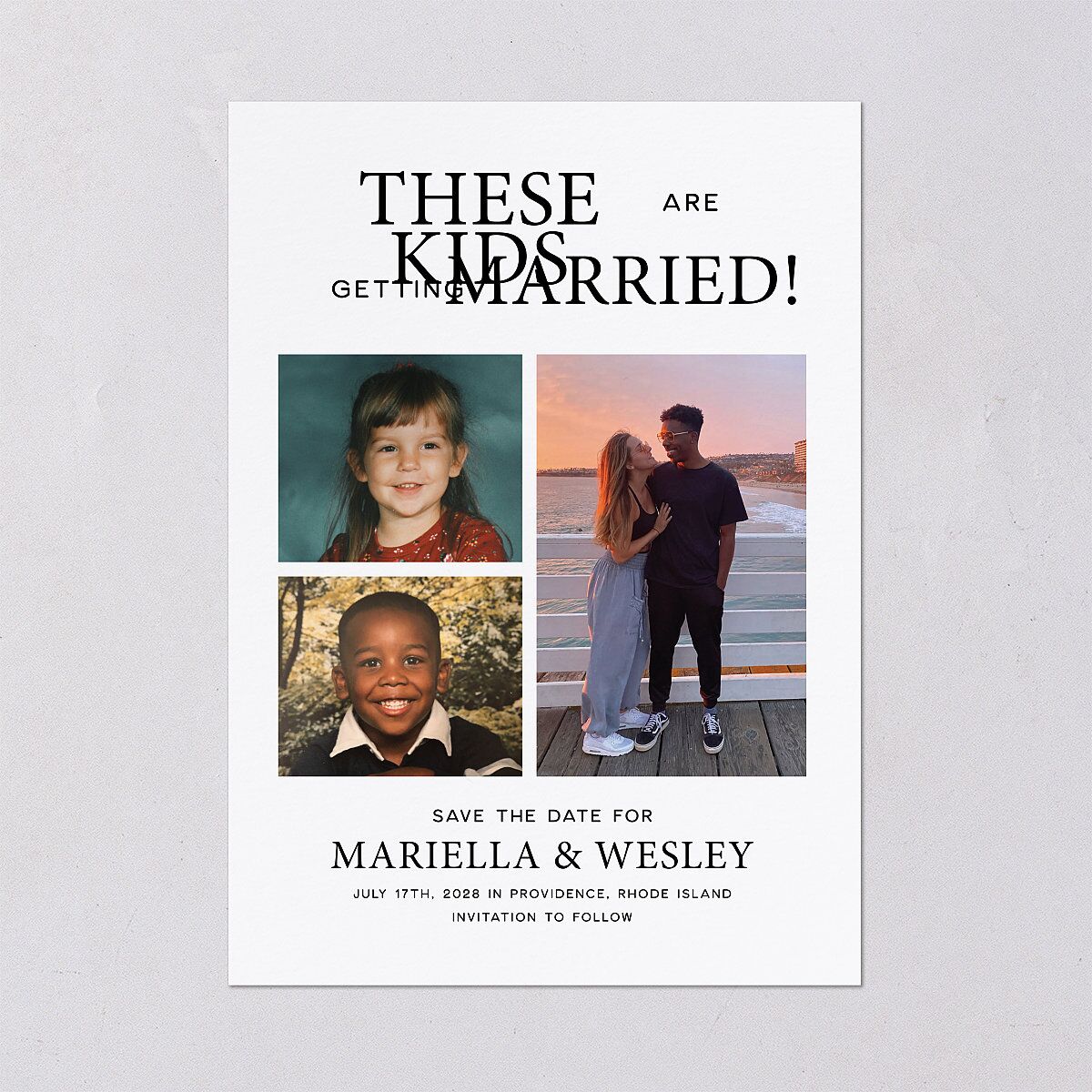 These Kids Save the Date Cards — view 2