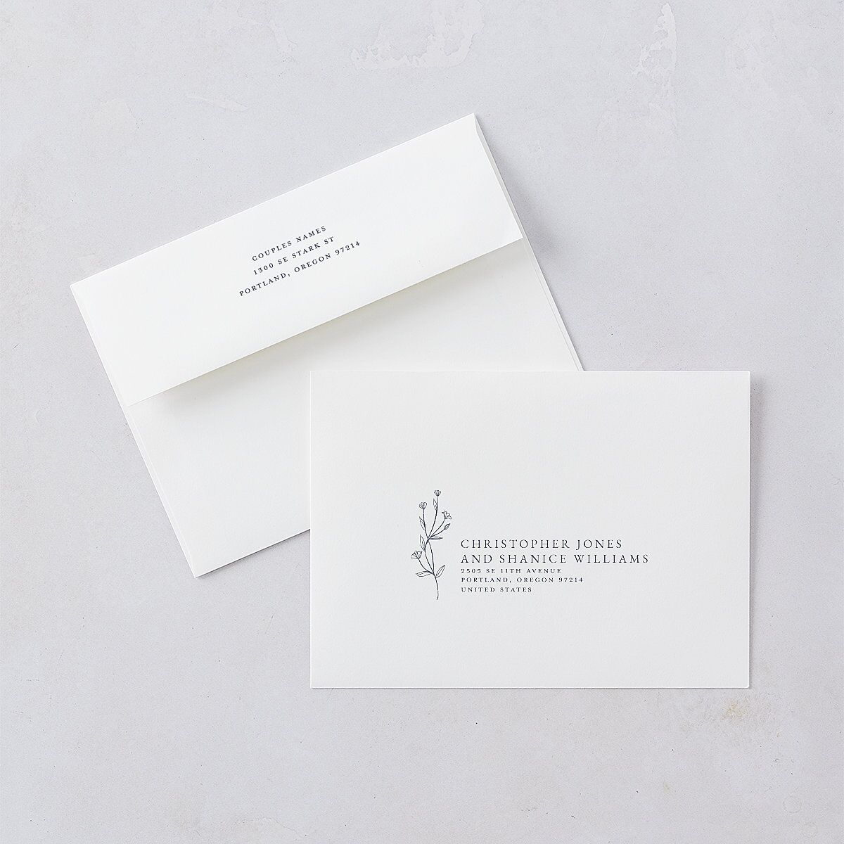 Natural Monogram Wedding Invitations — view 6