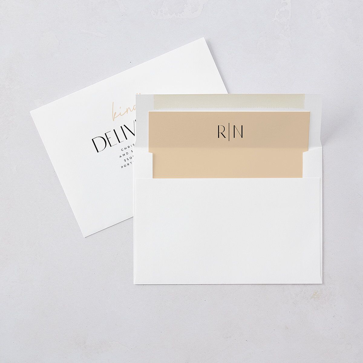 Headline Save the Date Cards Licorice Signature smooth Blank No
