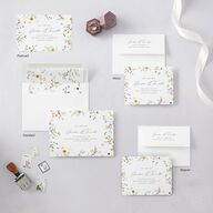 Dainty Wildflowers Save the Date Postcards Sunflower