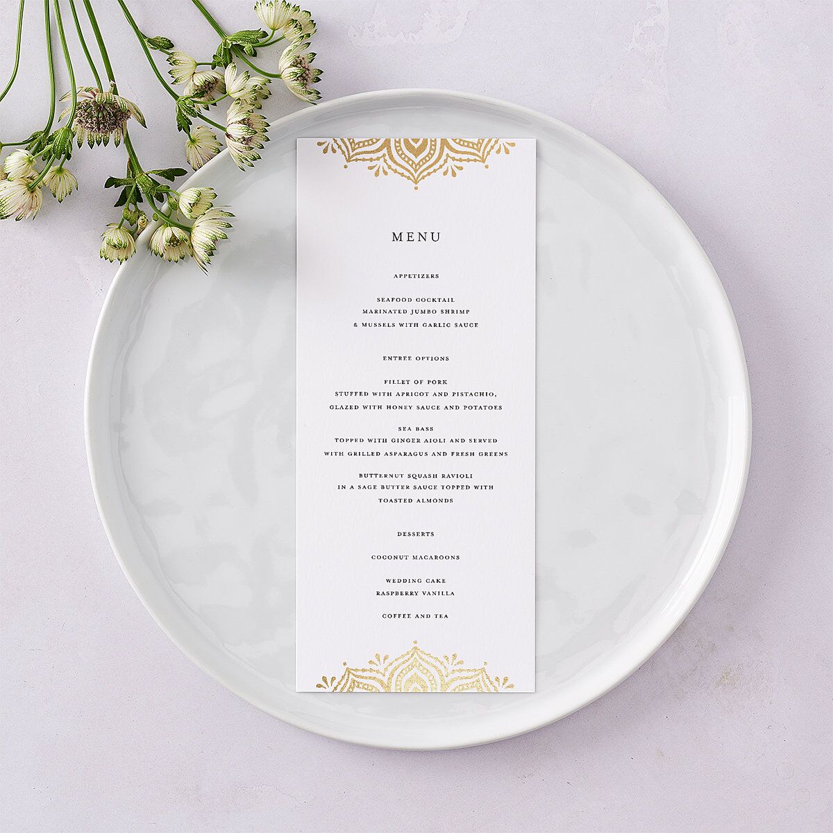 Gilded Adornment Menus — view 3