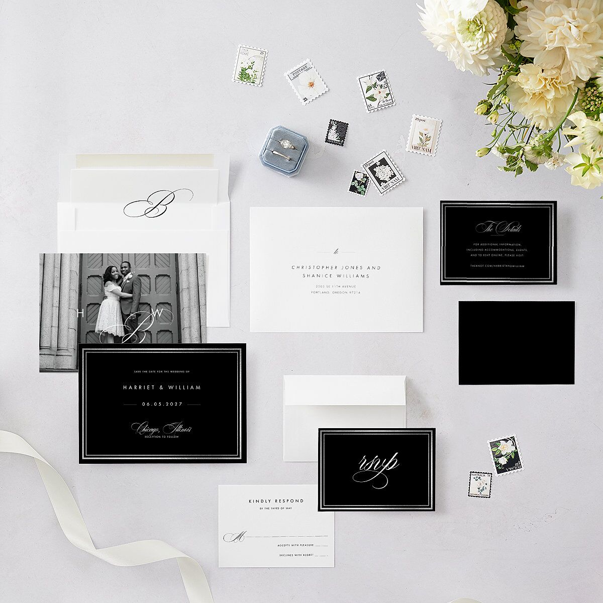 Polished Frame Save The Date Cards — view 6