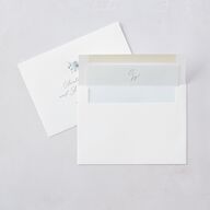 Floral Photo Wedding Invitations Ocean Signature Blank No Standard