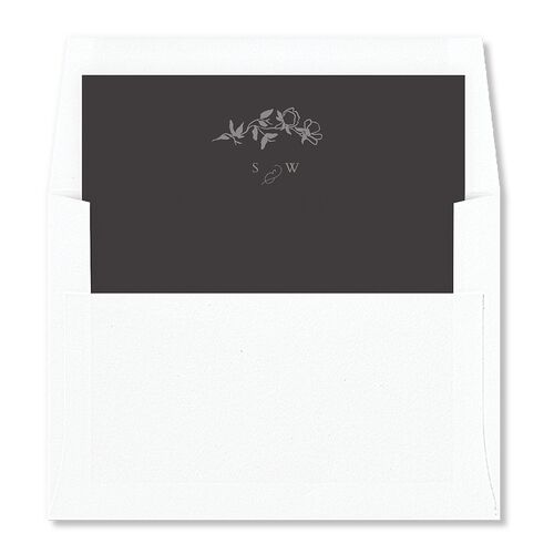 Delicate Vines Envelope Liners Licorice Standard
