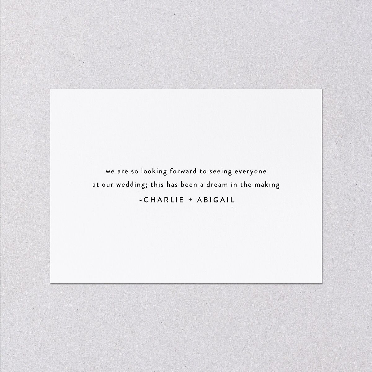 Modern Gallery Wedding Enclosure Cards — view 2