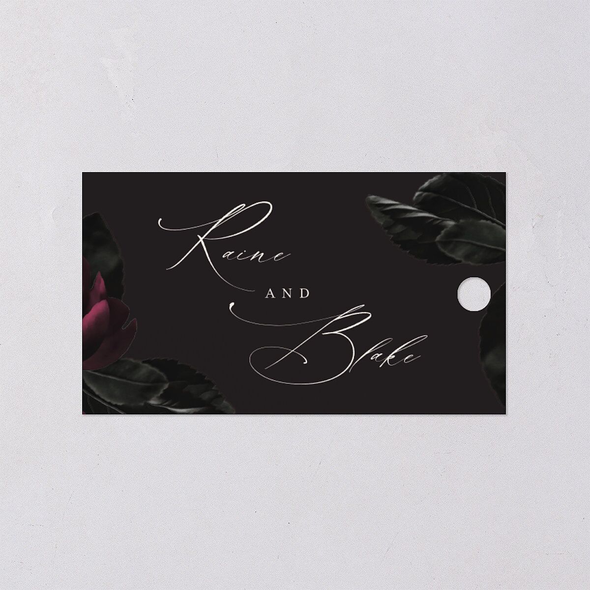 Vintage Gothic Favor Gift Tags Licorice Signature