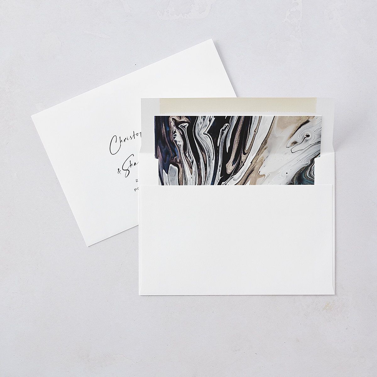 Simply Striking Wedding Invitations Midnight Signature Blank No Standard