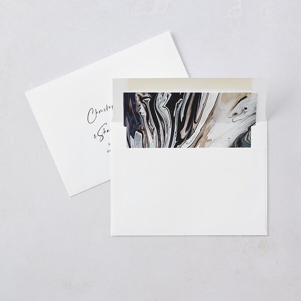 Simply Striking Wedding Invitations Midnight Signature Blank No Standard