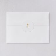 Dainty Monogram Wedding Stickers Dijon