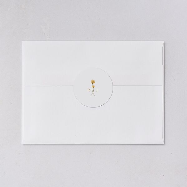 Dainty Monogram Wedding Stickers Dijon