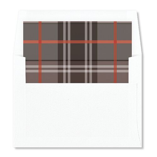 Tartan Crest Envelope Liners Fawn Standard