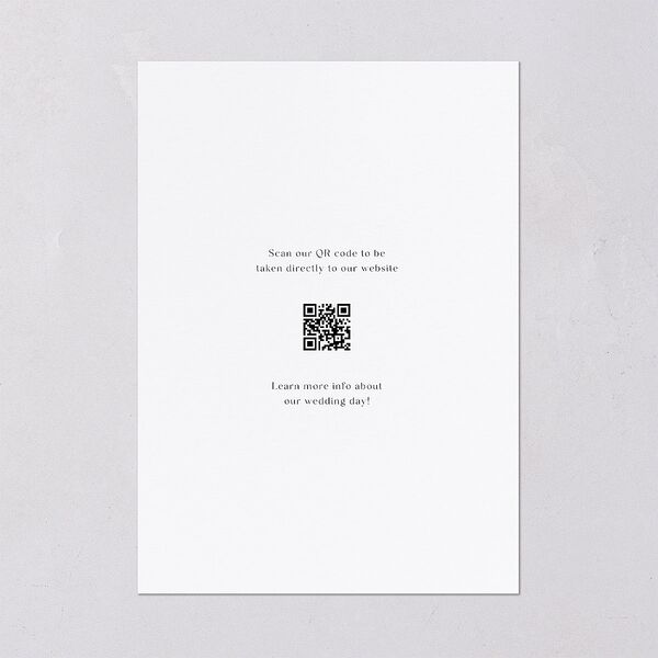 Modern Arch Photo Wedding Invitations Pure White No Signature Blank Standard