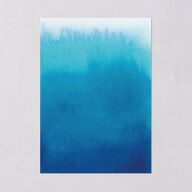 Painted Ethereal Wedding Invitations Aquamarine Signature Blank No