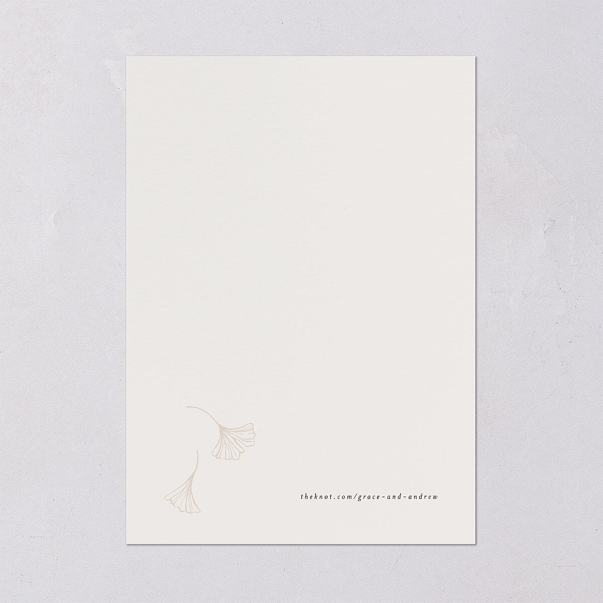 Ginkgo Leaves Wedding Invitations Gold Champagne Signature Blank No