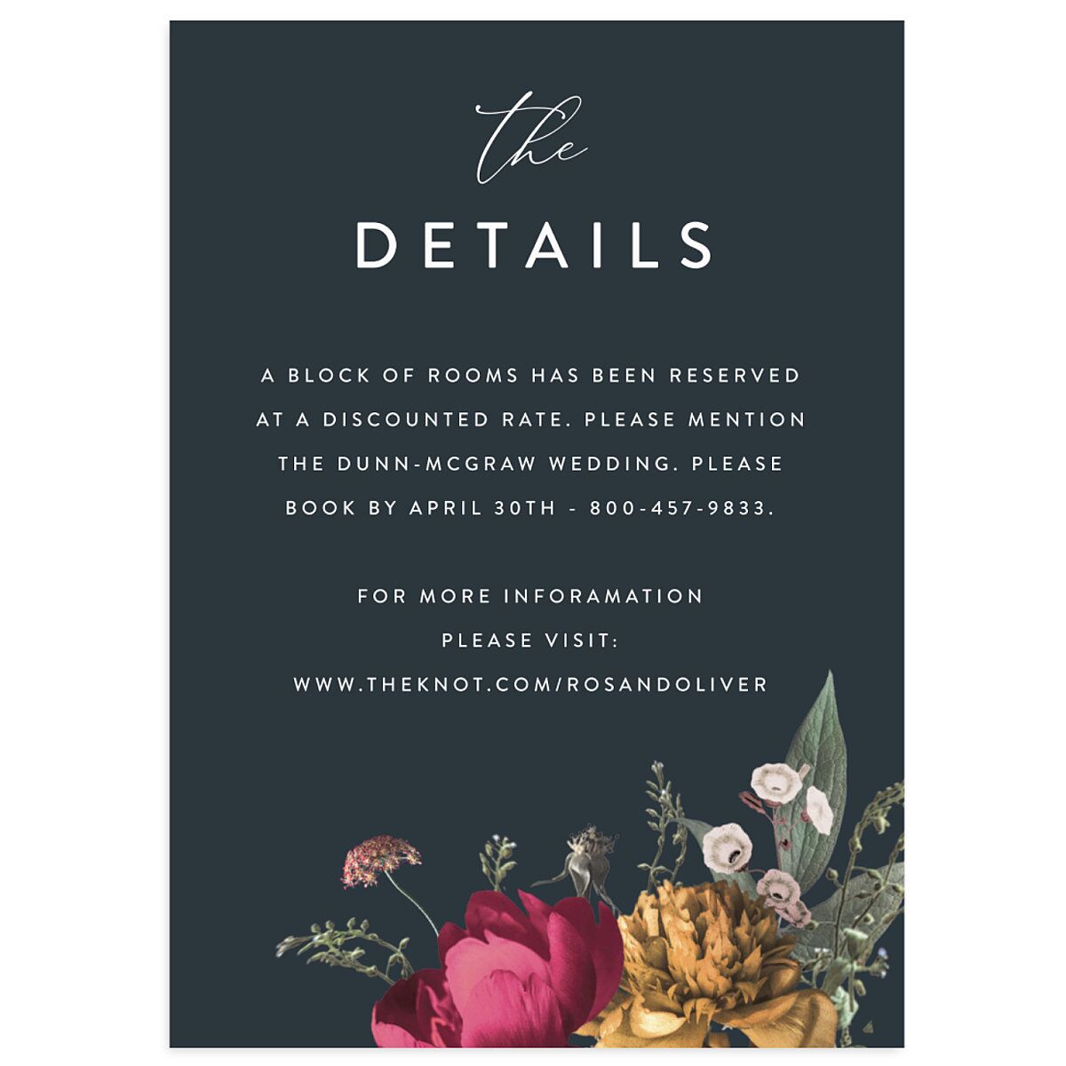 Blooming Botanical Enclosure Card