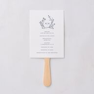 Natural Monogram Fan Programs Midnight Navy Signature Standard