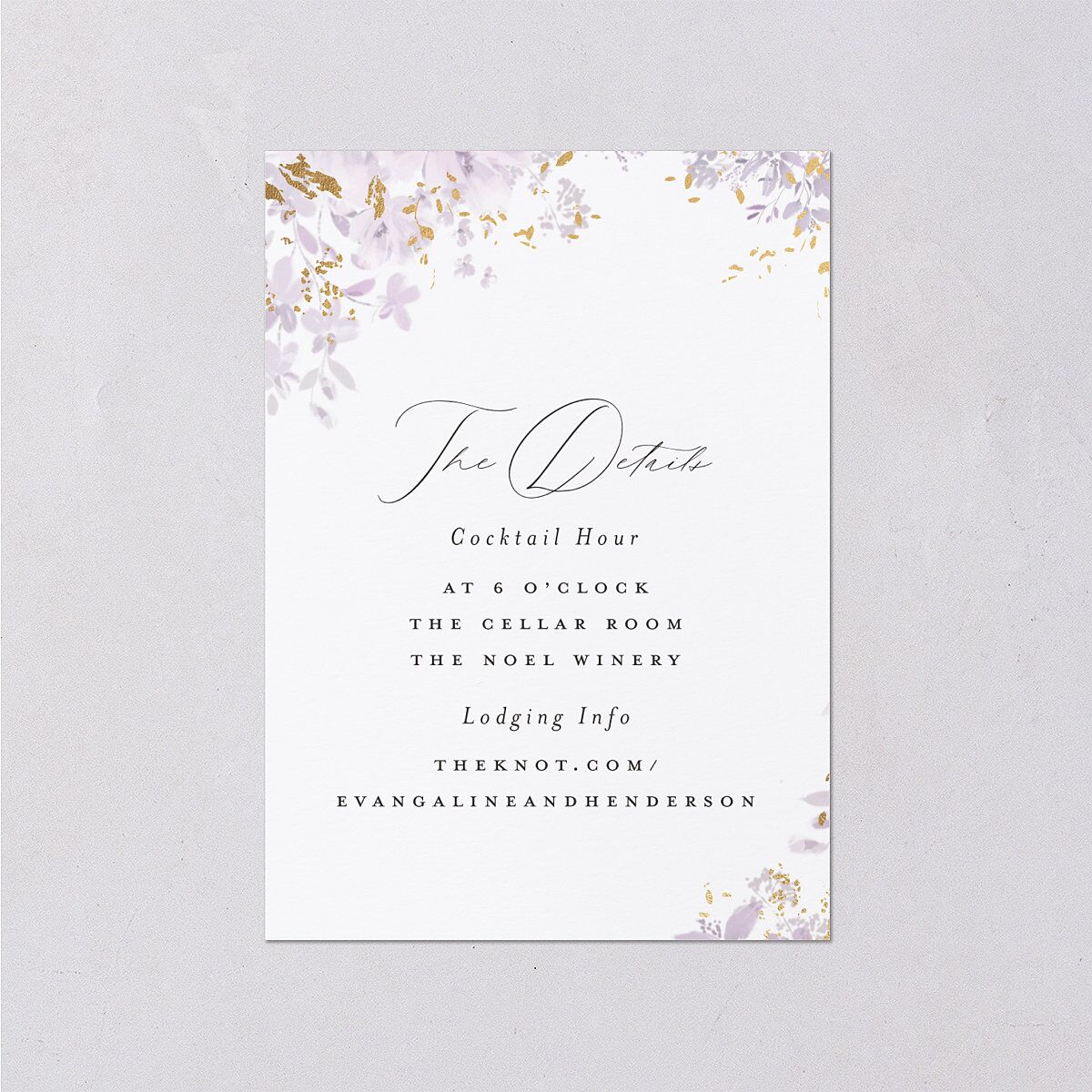 Monochrome Blooms Wedding Enclosure Cards — view 1