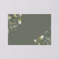 Gilded Greenery Wedding Response Cards Gold Deep Olive Signature Standard
