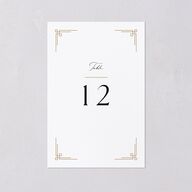 Church Cross Table Numbers Pure White Signature