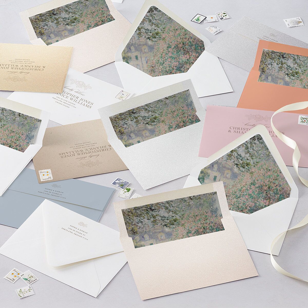 Love Story Lace Wedding Invitations Pure White Signature Blank No Standard