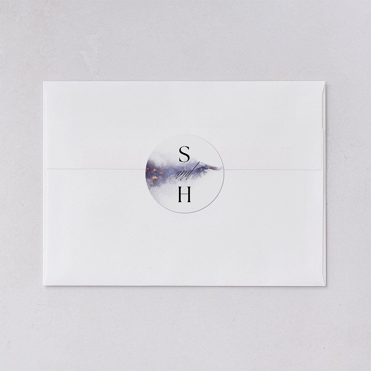 Painted Ethereal Wedding Stickers Jewel Purple Sticker