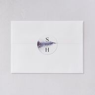 Painted Ethereal Wedding Stickers Jewel Purple Sticker