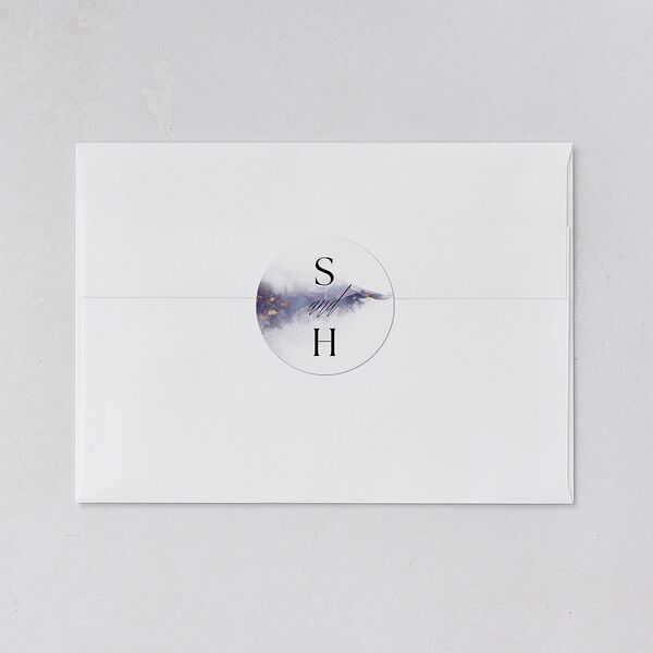 Painted Ethereal Wedding Stickers Jewel Purple Sticker