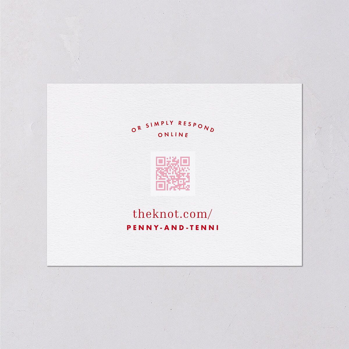 Cinematic Wedding Response Cards Lily Signature Standard