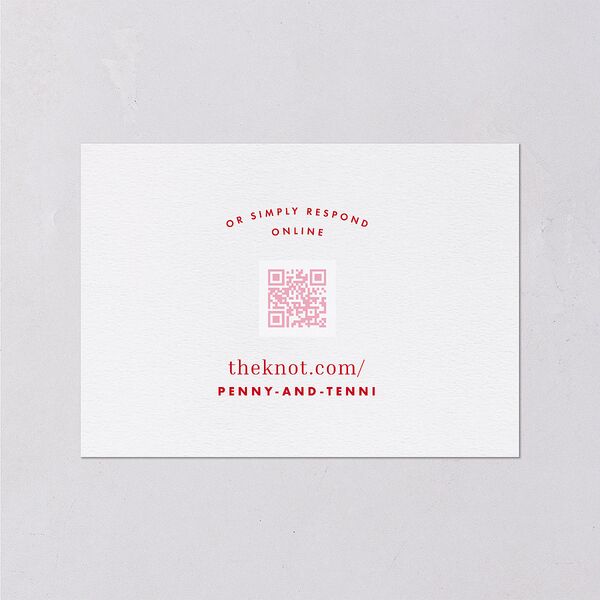 Cinematic Wedding Response Cards Lily Signature Standard