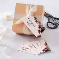 Autumn Romance Favor Gift Tags Chocolate Signature