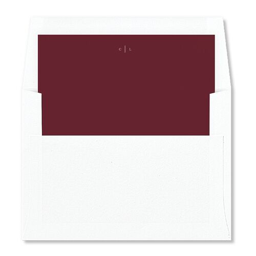 Sparkling Night Envelope Liners Burgundy Standard
