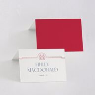Eternal Devotion Place Cards Garnet Signature