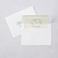 Dainty Fairytale Greenery Envelope Liners Hunter Green Standard