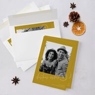 Christmas Wishes Holiday Cards Marigold Signature Blank Portrait  Standard