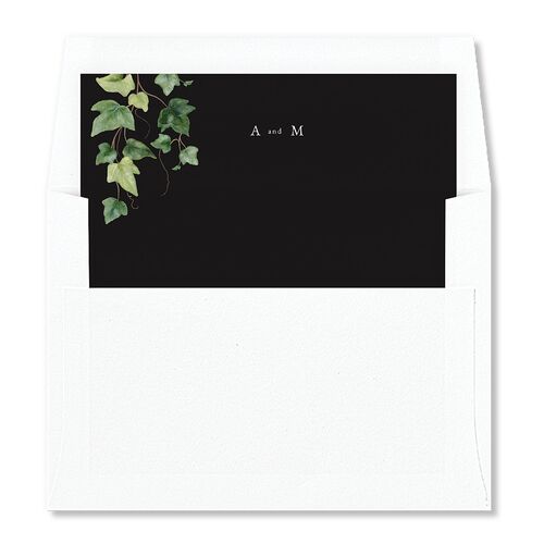 Elegant Ivy Standard Envelope Liners Midnight Standard