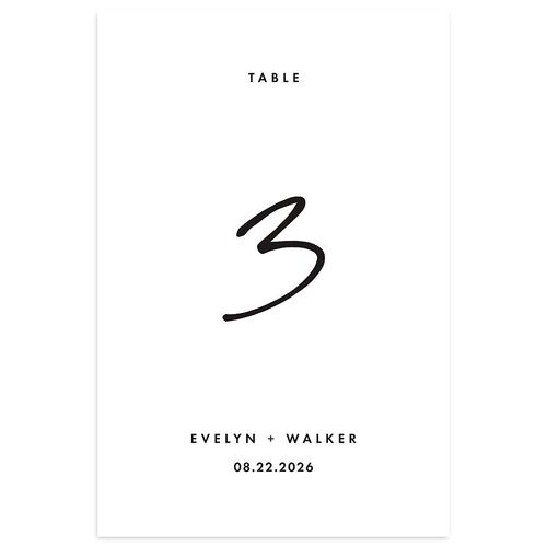 Picture This Photo Table Numbers Licorice Signature