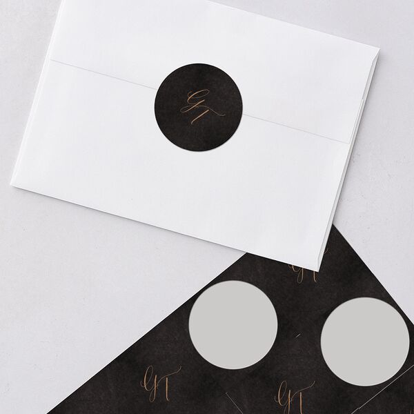 Dark Vintage Fantasy Wedding Stickers Midnight Sticker
