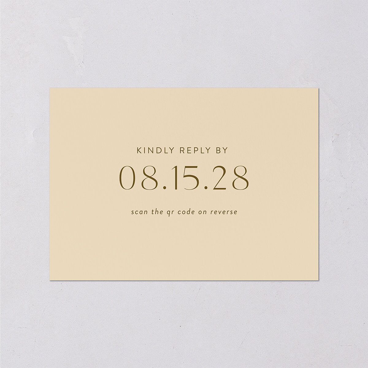 Simply Refined Photo Wedding Response Cards Barely Peach Signature Standard