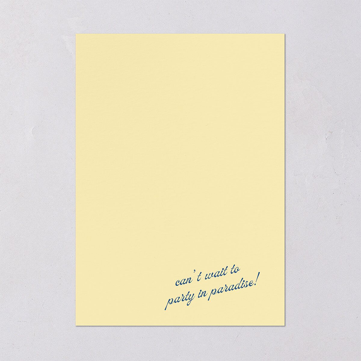 Cabana Stripes Rehearsal Dinner Invitations Lemon Signature Blank Standard