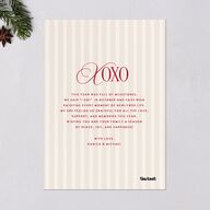 Classic Editorial First Christmas Photos Holiday Cards Merlot Signature Blank Standard