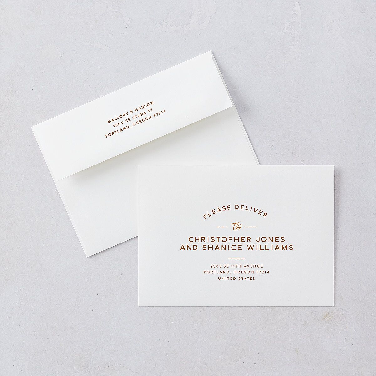 Western Denim Save The Date Cards Champagne Signature smooth Blank No Standard