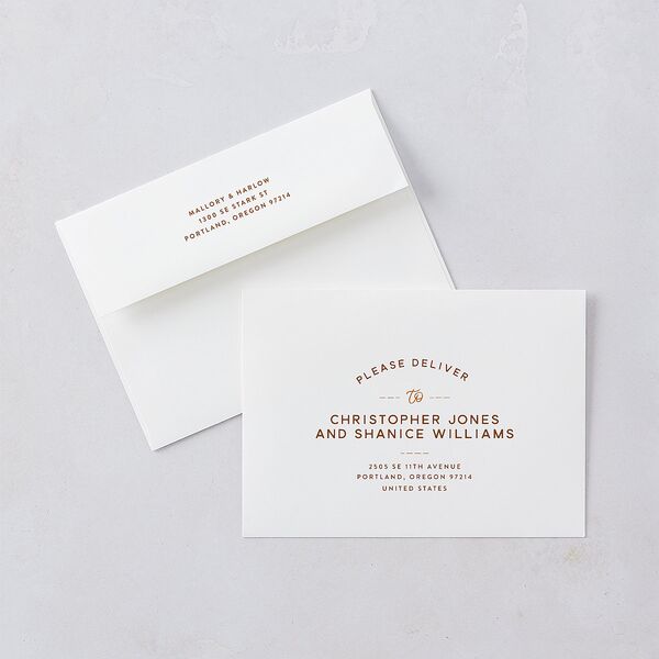 Western Denim Save The Date Cards Champagne Signature smooth Blank No Standard