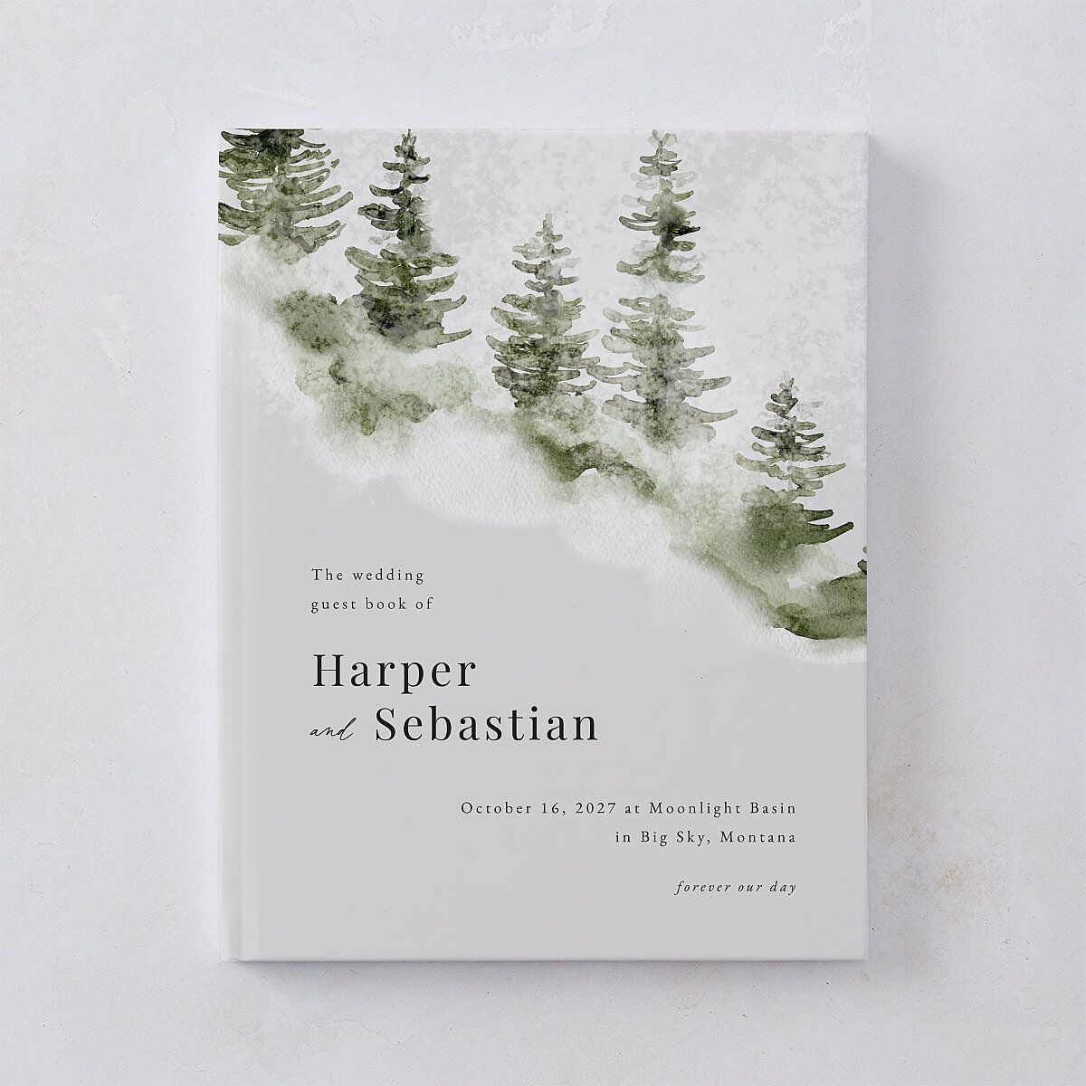 Snowy Mountainside Guest Books Thyme