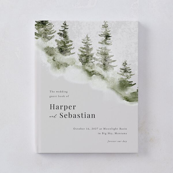 Snowy Mountainside Guest Books Thyme
