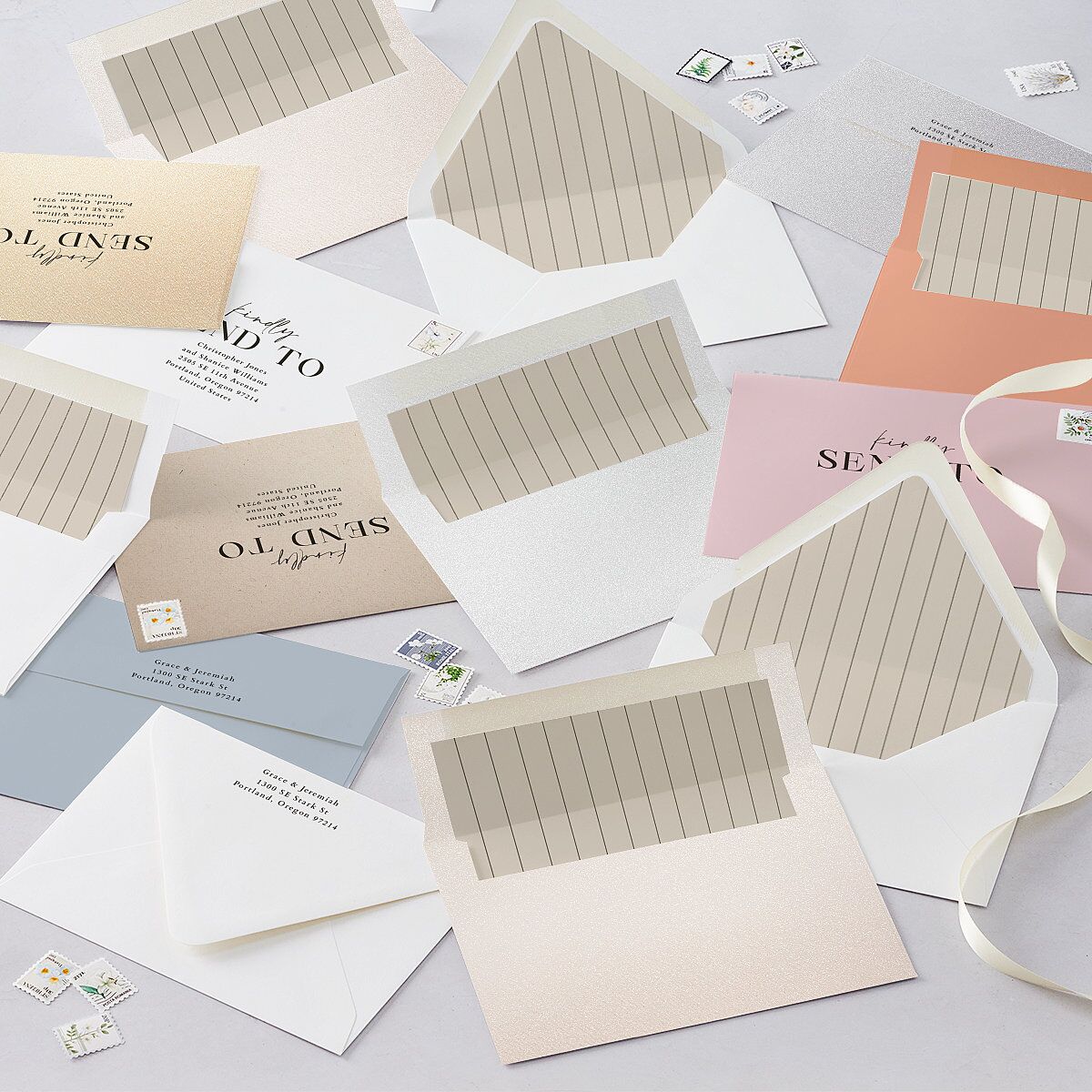 Foundation Wedding Invitations Pure White Signature Blank No Standard