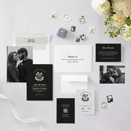 Moody Gothic Rose Save the Date Cards Midnight Signature smooth Blank No Standard